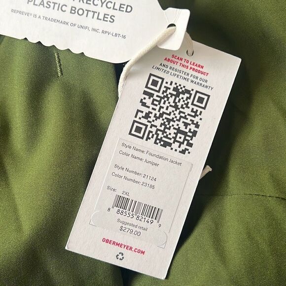 Obermeyer Foundation Insulated Ski Jacket NWT Athletic mountain sport 2XL - Picture 6 of 6